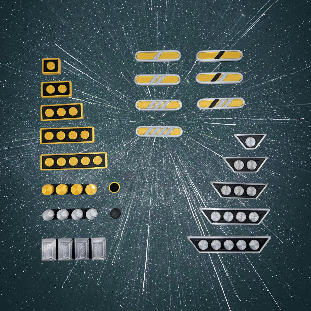 Juego de disfraces Star Trek Magnetic Rank Pips Prop TNG DS9 VOY Picard Enterprise 1:1