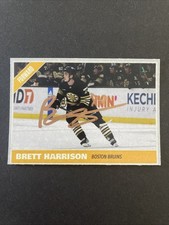 Brett Harrison Signed Custom Hockey Card Boston Bruins Providence Bruins Auto