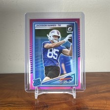 2025 Panini Donruss - Rated Rookie Jackson Hawes #357 Optic Pink Prizm Bills 🏈