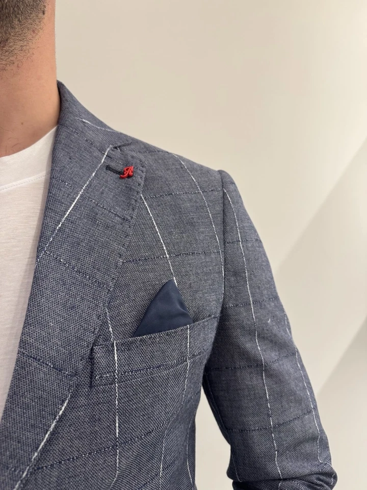 Giacca a quadri Alfio Jeans - Immagine 3 di 4