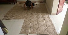 Handmade Seagrass Rug, Custom sized hall runner braided seagrass mat 60x210cm