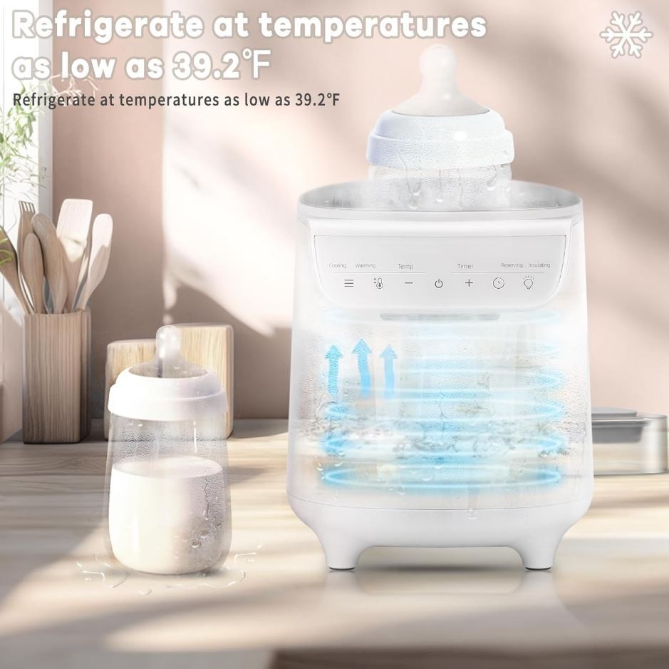 8 in 1 Baby Bottle Breastmilk Cooler & Warmer Newborn Essentials Must Have