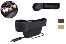 Portaoggetti auto universale 2 USB contenitore lato guida organizer laterale