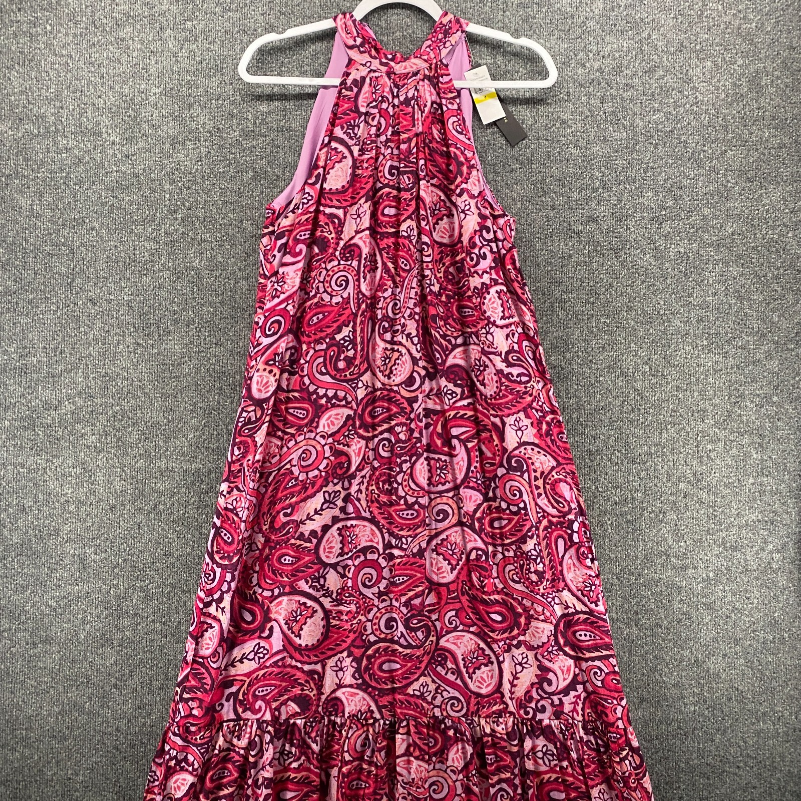 Cynthia Steffe Dress Medium Pink Long Beachy Cottagecore Boho Resort Coastal