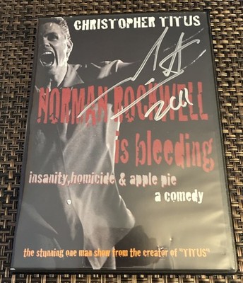 Christopher Titus: Normal Rockwell is Bleeding (DVD) Signed Case & DVD
