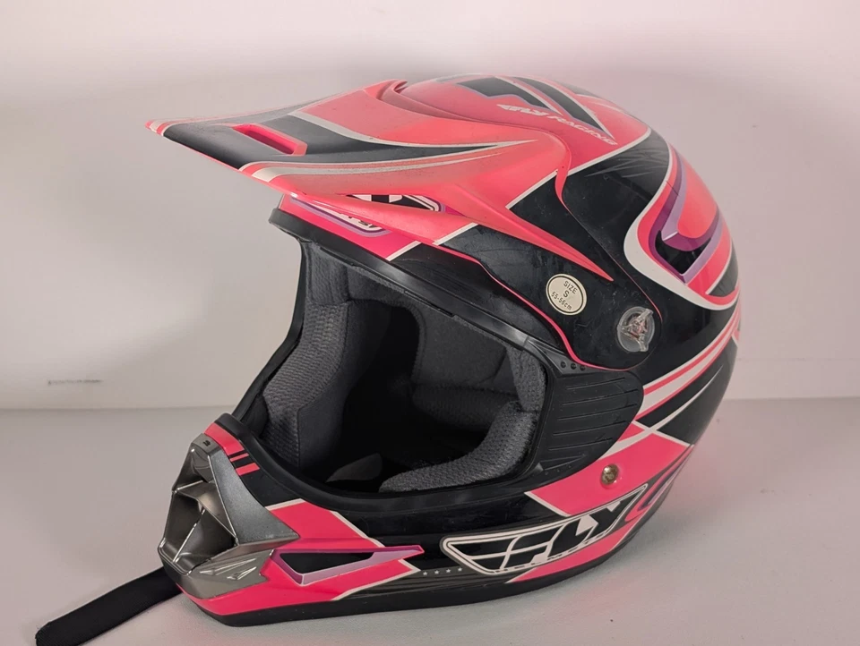 Fly Racing Helmet Pink Women’s Small 55-56cm Motocross Riding Bike - Venom - Image 2 of 4