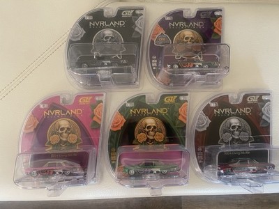 2025 SET of 5 NVRLAND Collectibles 1964 Chevy Bel Air Lowrider 1/64 Greenlight