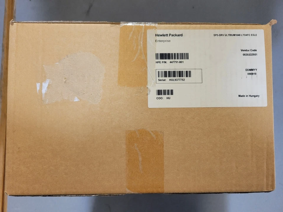 HP Tape Drive LTO-4FC 447791-001 ESL-E SERIES ULTRIUM1840 **NEW In BOX** - Image 2 of 4