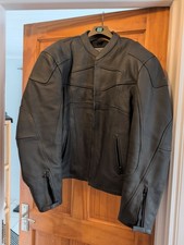 Frank Thomas 2 Piece Leather Motorcycle Suit size jacket 46 + trousers36
