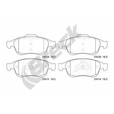 Satz Bremsbeläge Bremsklötze vorne für Nissan Juke F16 Terrano D10 | 24528914