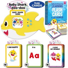 Baby Shark Flash Cards for Toddlers 2-4 Years  Sensory Toys for Autism and A...