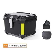 Aluminum Trunk 45l Motorcycle Top Case Waterproof Luggage Storage Tour Tail Box
