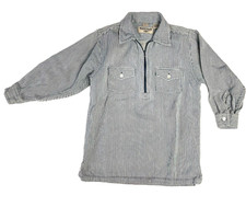 Vintage Boys Hickory Stripe Logger Work shirt...