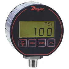Dwyer Instruments Dpg-111 Digital Process Pressure Gauge, 0 To 5000 Psi, 3 In