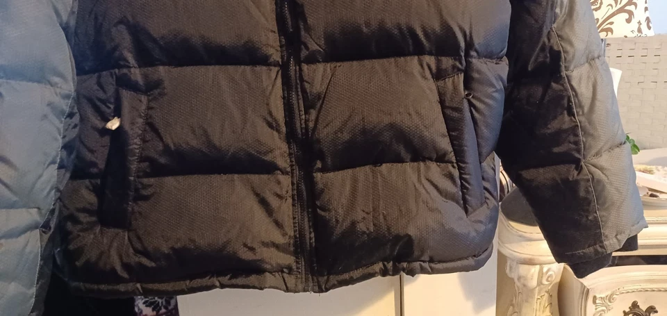 Athletech Men's Large Gray and Black Puffer Down Feathers/Poly Fill Jacket Lrg. - Image 2 of 4