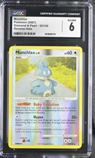2007 MUNCHLAX 33/130 Diamond & Pearl Pokemon Card Rare Reverse holo foil CGC 6 on eBay