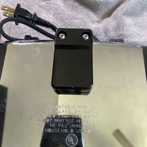 Vintage VITANTONIO PIZZELLE CHEF 300A Italienisches Waffel Kekseisen Gebrauchsfertig - Bild 12 von 16