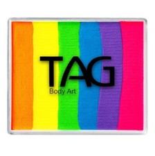 Face Paint Split Cake 50g Neon Rainbow Palette Face Painting Kit Vibrant Glow