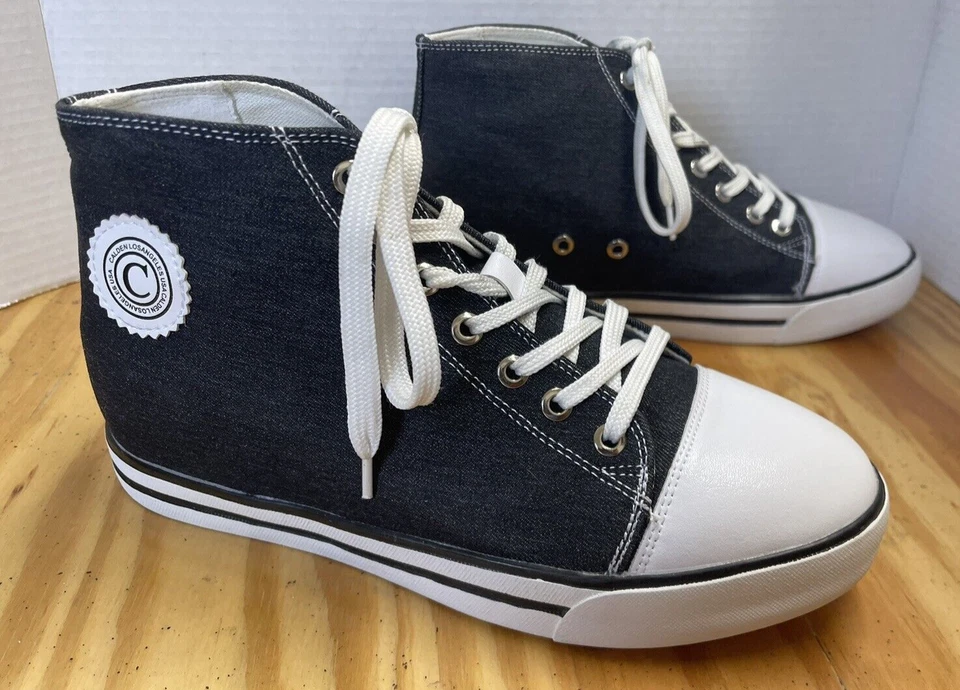 Calden Zapatos Elevadores Invisibles para Hombre - Gorra de Lona Negra Talla 6 Foto 3 de 4