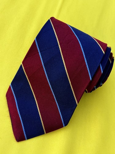 Authentische BROOKS BROTHERS gestreifte amerikanische Design auf mehrfarbiger Seidenkrawatte Krawatte - Bild 2 von 13