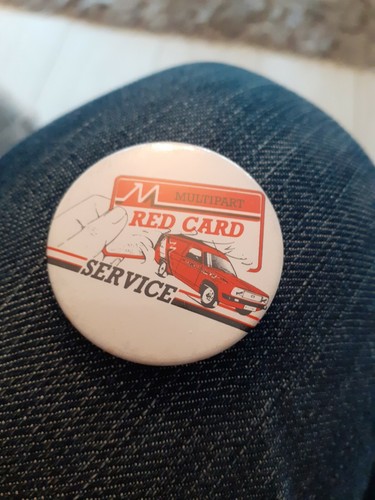 Mehrteiliges Redcard Service Vintage Abzeichen  - Bild 1 von 2
