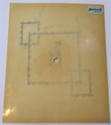 HAWKWIND Postcard Flexi Disc 45 Polish SILVER MACHINE T. Dactyl Dinosaurus RARE
