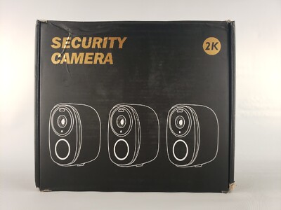Rraycom 3Pack Security Cameras Outdoor Wireless, 2K Battery Powered Camera