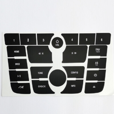 Car Black Radio Button Fix Kit Decals Stickers Fit For Buick Verano 2012-2015