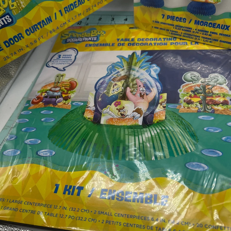 SpongeBob Squarepants Party Decorations Door Curtain, Table Decor, Hanging Decor - Image 4 of 4