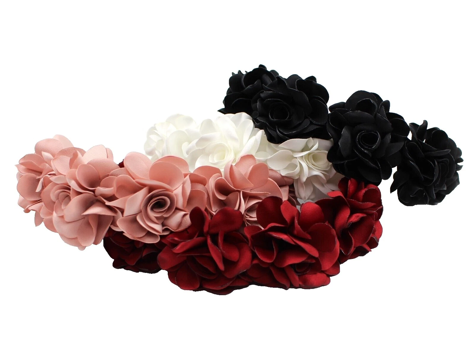 Diadema de flores de raso los Accesorios del Pelo para De mujer