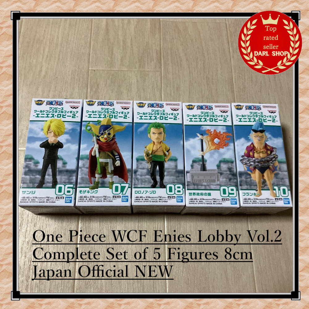 One Piece WCF Enies Lobby Vol.2 Complete Set of 5 Figures 8cm