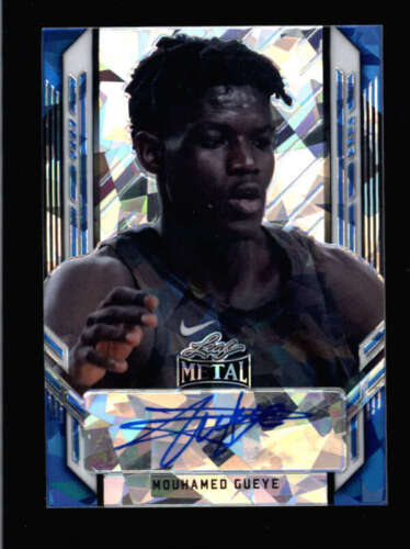 MOUHAMED GUEYE 2022 LEAF METAL ROOKIE BLUE CRACKED ICE AUTO #15/25 BC2274 - Picture 1 of 1