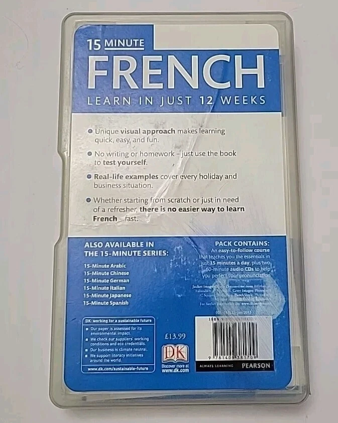 15-Minute French (Eyewitness Travel 15-Minute Language Packs)  -- 💿 📖  New -- - Image 2 of 2