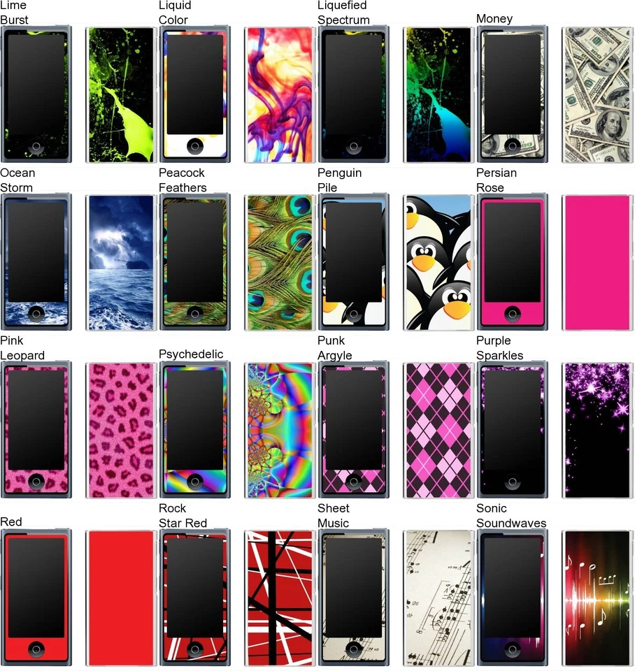 Choose Any 1 Vinyl Decal/Skin for iPod Nano 7th Gen - Buy 1 Get 2 Free! - Image 3 of 4