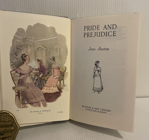 Pride and Prejudice Jane Austen Blackie & Son Hardback book Dust Jacket Classic - Picture 4 of 17