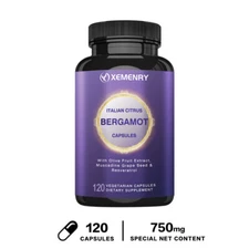 Italian Citrus Bergamot - Resveratrol, Olive Leaf - Supports Healthy Cholesterol