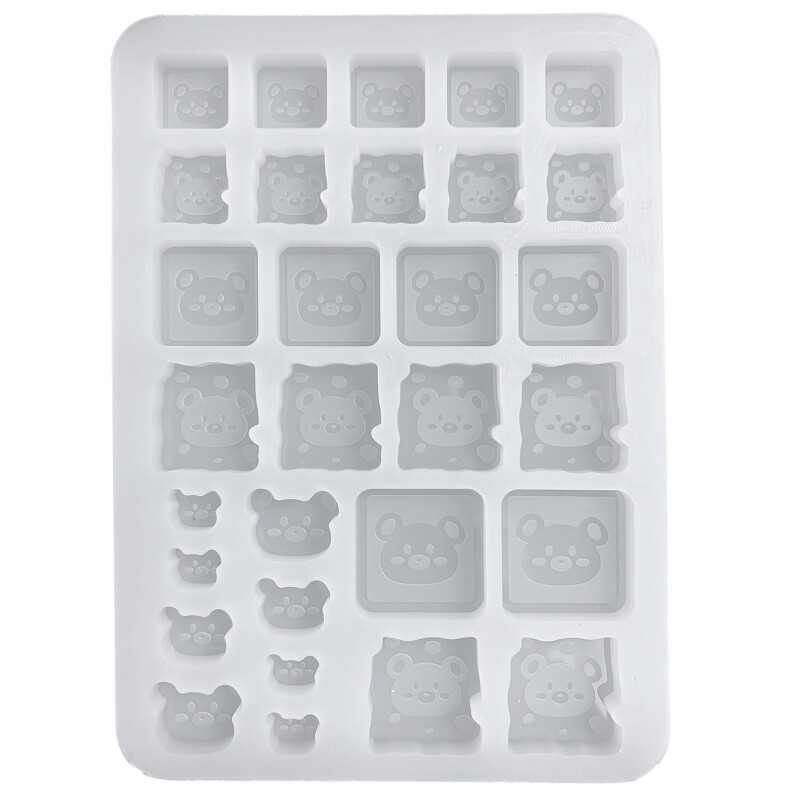 Silicone Epoxy Resin Quicksand Hollow Keychain Mold for DIY Jewelry Crafting