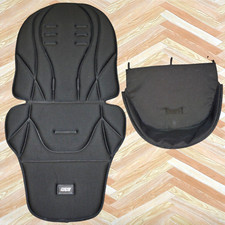 £60 MAMAS & PAPAS OCARRO / ARMADILLO BLACK PRAM SEAT UNIT LINER + FOOTREST