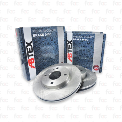 Brake Disc Rotors For Vauxhall Corsa Rear Axle Abtex BD1014S