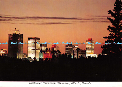 D116508 Kanada. Dusk Over Downtown Edmonton. Alberta. Landesnachrichten. Majestic