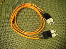 1M SC-SC Fiber Optic Cable M/M Duplex SC to SC NEW
