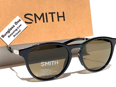 NEW Smith Optics WANDER Black ChromaPop POLARIZED Gray Green Lens Sunglass