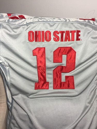 Ohio State Buckeyes Jersey Sz Medium #12 Steve And Barry’s Gray Stitched SB