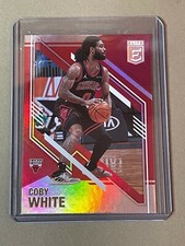 2020-21 PANINI ELITE NBA $5 BASKETBALL RED BASE SP PARALLEL COBY WHITE BULLS