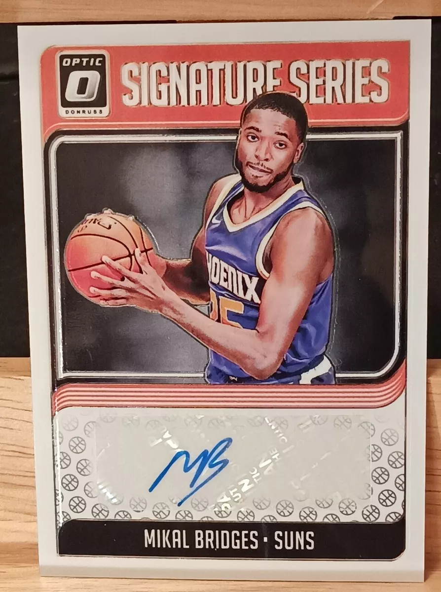 2018-19 Donruss Optic Signature Series Mikal Bridges Auto RC #SG-MKB Suns  Mint