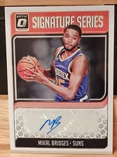 2018-19 Donruss Optic Signature Series Mikal Bridges Auto RC #SG-MKB Suns Mint