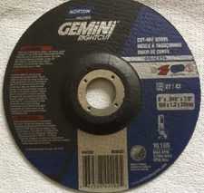 Norton Gemini 662528 42202 6"x.045"x7/8" Cut-Off Wheel Disc Metal-SS (qty-5)