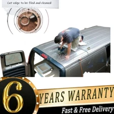 White Wind Driven Van Roof Vent Spinning Fan Low Profile Rotary Dog Horse Air