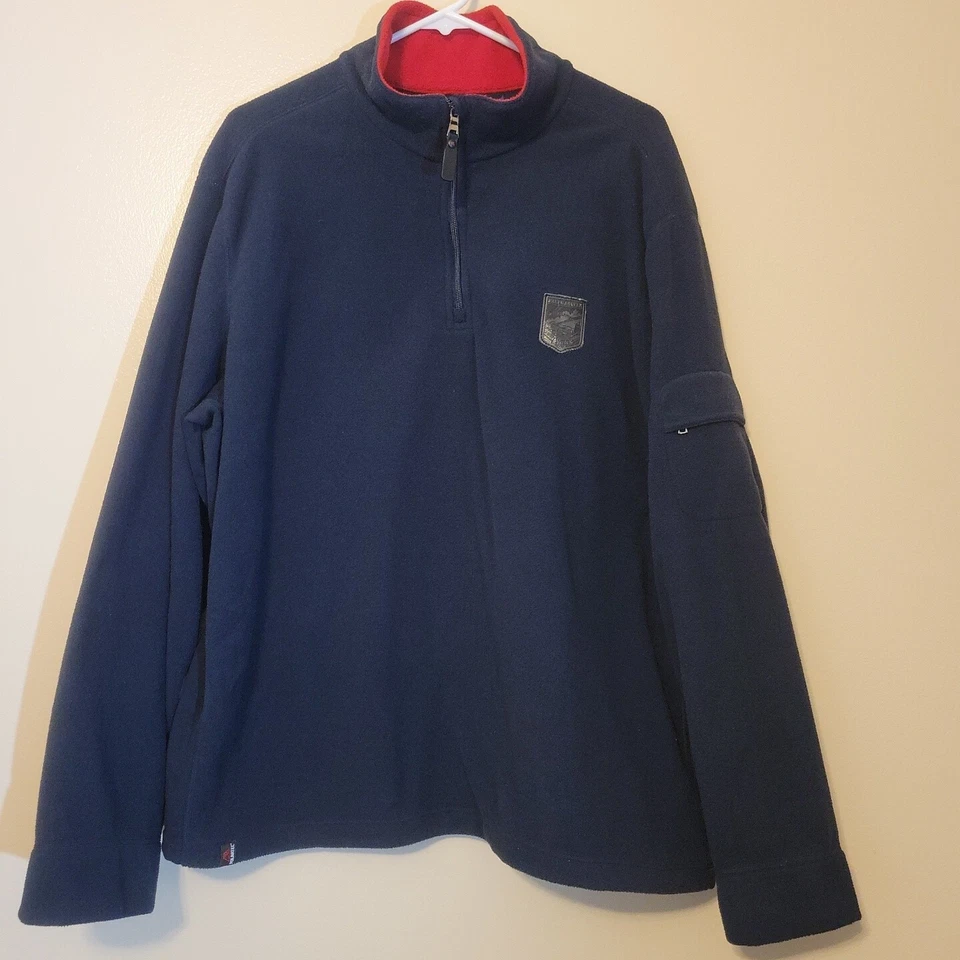 Vintage Polo Sport Ralph Lauren Sweater Mens XXL Blue Quater Zip Long Sleeve - Image 2 of 4
