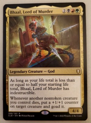 bhaal mtg card Bhaal, Lord of Murder [268s] [Prerelease] [Commander Legends: Battle for  Baldur's Gate: Promos] [Foil] – Face to Face Games main image 0